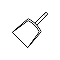 cat litter shovel line icon