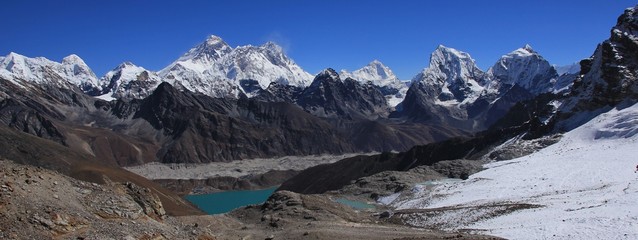 Gokyo valley and mount Everest