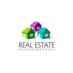 Real Estate Logo Design. House Logo Design. Creative Real Estate Vector Icons 