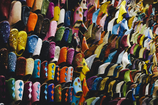 Assorted decorative footwear 