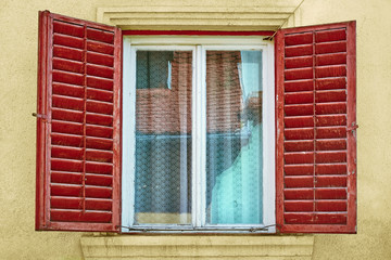 Window with Opened Shutters