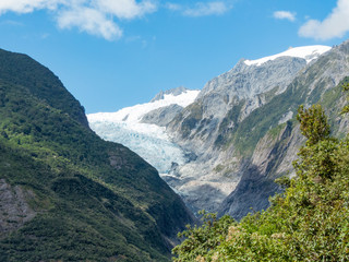 Fototapeta premium Franz Josef Glacier (Franz-Josef Gletscher) Westland National Park New Zealand