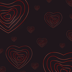 Obraz na płótnie Canvas Valentine Day Abstract Heart Background