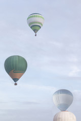 ascension of hot air balloons festival