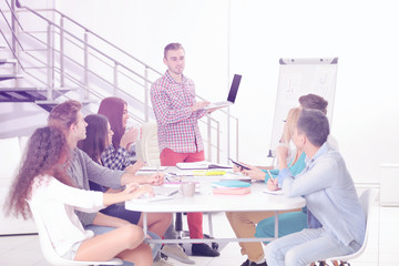 Business people working at office