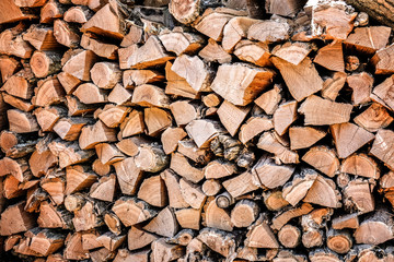 Chopped wood background