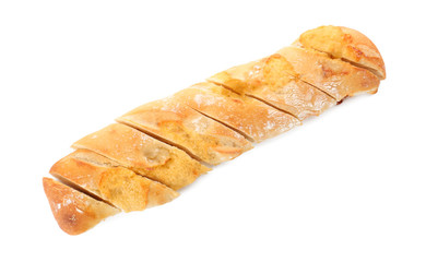 Sliced bread isolated on white