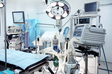 Modern equipment in operating room