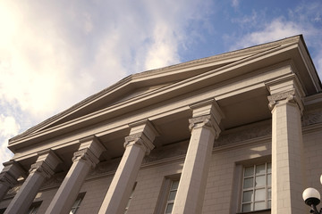 Fototapeta premium Design of building in neoclassical style
