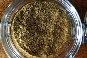 Cumin in Glass Jar
