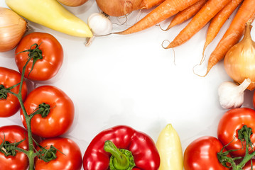 Vegetable fitness concept background.