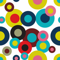 Seamless Pattern. Abstract Psychedelic Art Background. Vector Il