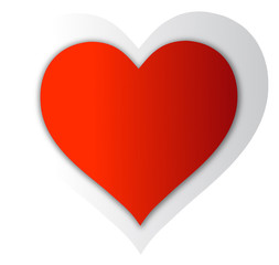 Valentine's Day Love Heart Symbol - obrazy, fototapety, plakaty