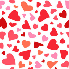 Seamless pattern with hearts.