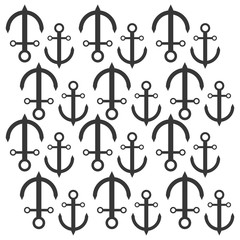 anchor nautical travel maritime seamless pattern vector illustration eps 10