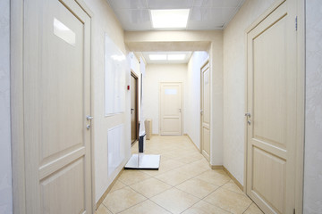 Fototapeta na wymiar Interior of a modern corridor