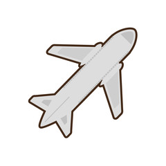 cartoon airplane travel business vacation vector illustration eps 10