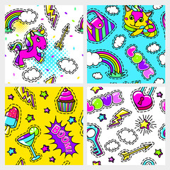 Fashion Seamless Patterns Collection