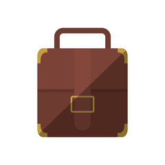 portfolio suitcase strap travel business shadow vector illustration eps 10