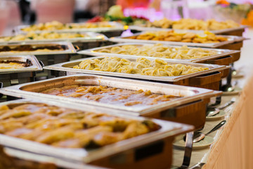 catering wedding buffet food