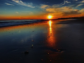 Fototapeta na wymiar Beach at Sunset