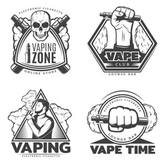 Monochrome Smoke Labels