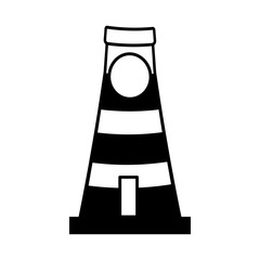 lighthouse building tower guide line vector illustration eps 10