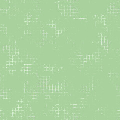 Seamless vector texture. Green Grunge background with attrition, cracks and ambrosia. Old style vintage design. Graphic illustration.