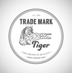 Retro Logotypes vector vintage graphics design element for logos