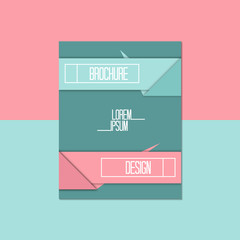 Modern brochure abstract design. Banner. Vector illustration.