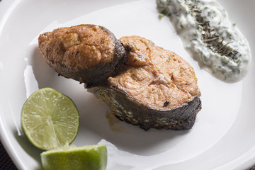 salmon, fish, cooked, cook