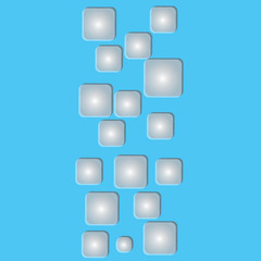 abstract square background white vector design.