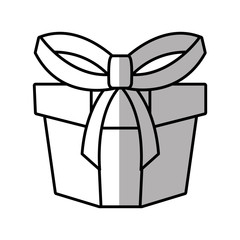 gift box ribbon wedding present shadow vector illustration eps 10