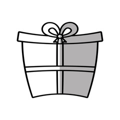 gift box ribbon birthday event shadow vector illustration eps 10