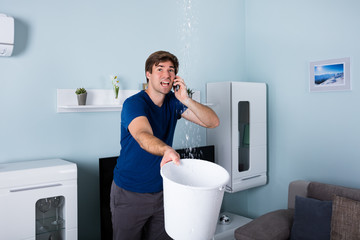 Man Calling Plumber