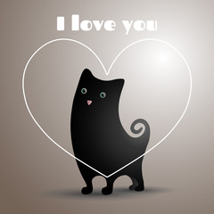 Love black cat