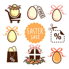 Easter sale icons