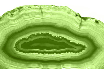 Abstract background - green agate slice mineral macro (PANTONE 15-0343 greenery)