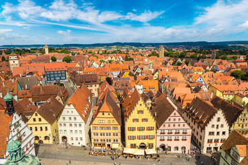 Fototapeta na wymiar Panoramic view of Rothenburg