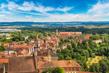 Obraz premium Panoramic view of Rothenburg