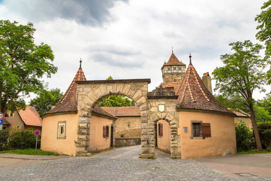 Gate to the old city Rothenburg