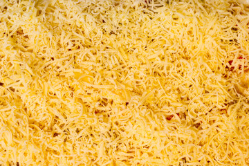 grated cheese closeup