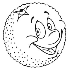 Fresh orange cartoon
