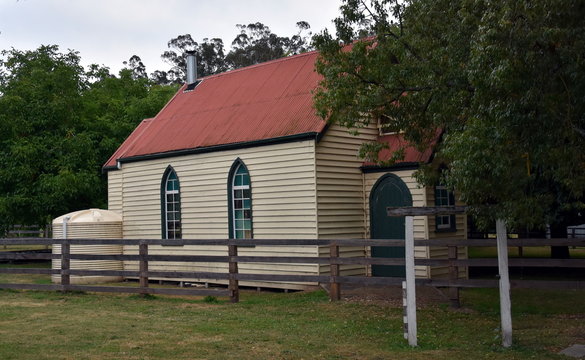 Dargo, Australia - December 25, 2016. Old house in Dargo. Dargo is a historic town in Victoria, Australia, an entry point for the Alpine National Park.