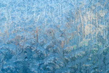 Beautiful winter frost and the curls of ice on glass. This is frosty pattern    window.  Patterns ...