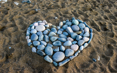 Heart out of stones