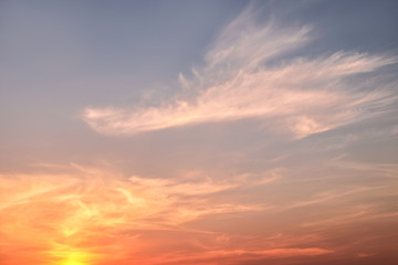 Fototapeta premium Piękne niebo zachód słońca w tle