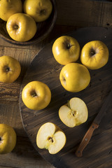 Raw Yellow Organic Opal Apples