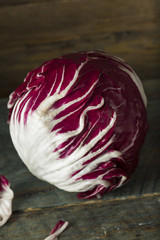 Raw Organic Purple Radicchio Lettuce