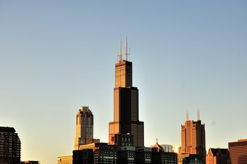 Chicago at Sunset